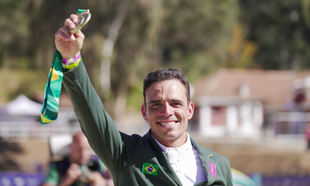 Stephan Barcha conquista medalha de ouro no hipismo saltos dos Jogos Pan-americanos Santiago 2023